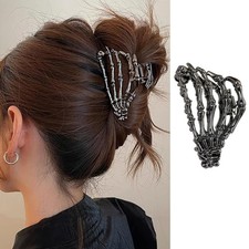 Skull Claw Hair Clips for , Halloween Hair Claw Clips Gothic Hair Clamp Clip ...
