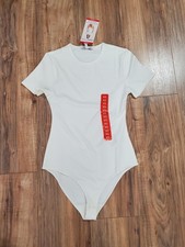 Edited by Hunter McGrady Women's Crewneck T-Shirt Bodysuit In White Sz XS NWT