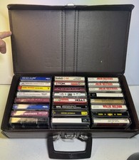 Vintage 24 Cassette Tape LOT Full Case