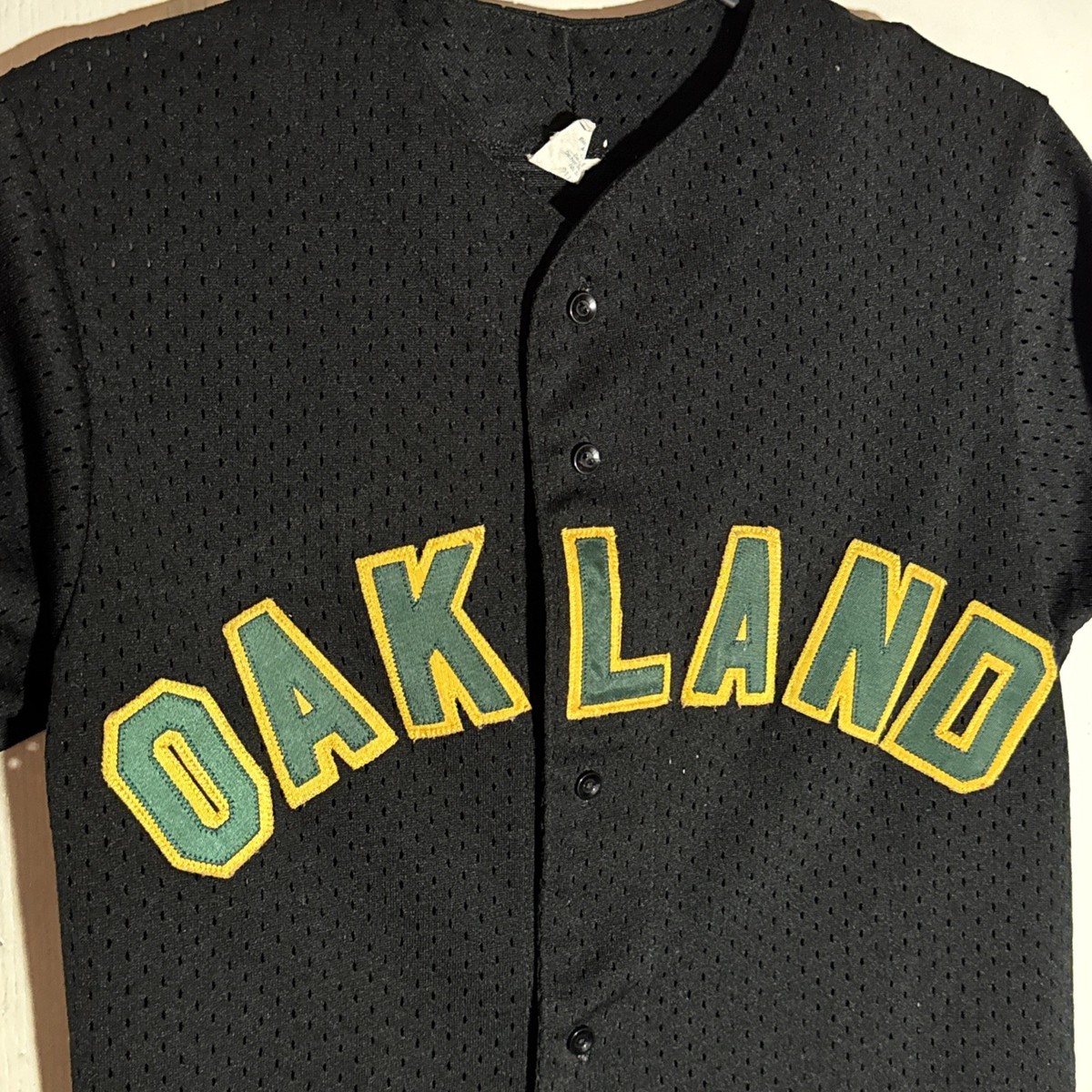 Vintage Oakland Athletics A's Mesh Baseball Jersey Made in USA