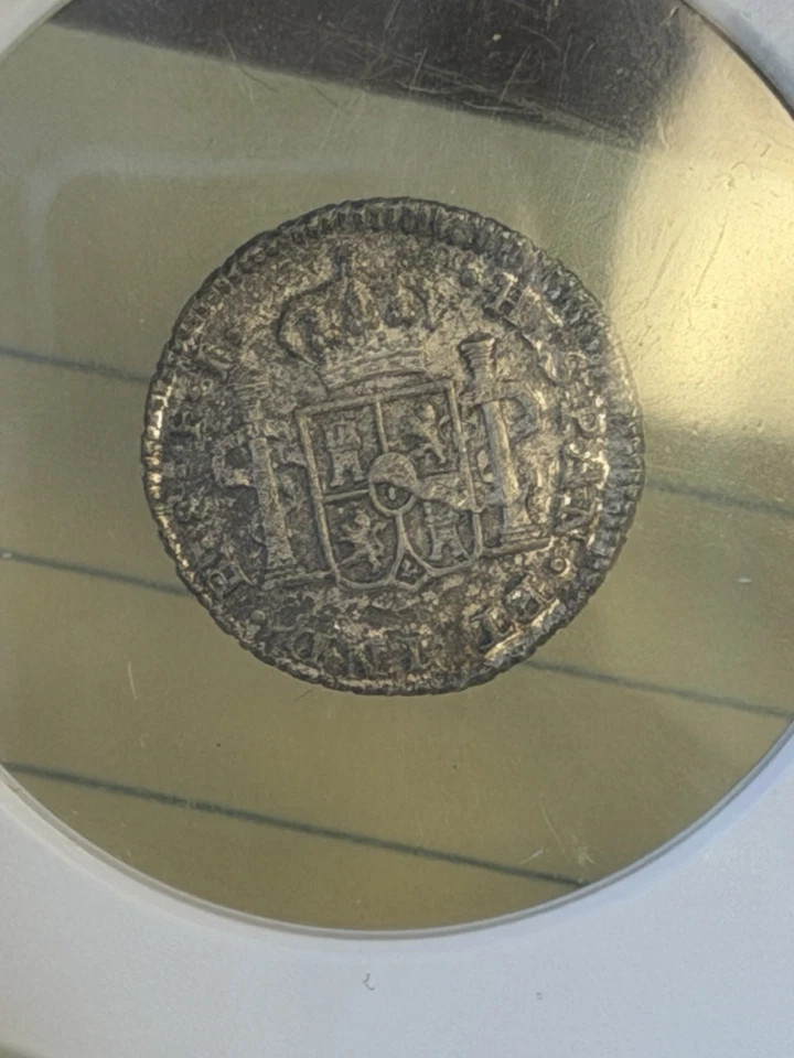 1813SO FJ Chile 1/2r Real Silver Coin / Val y Mejia collection NGC MS 64+ - Image 4 of 4