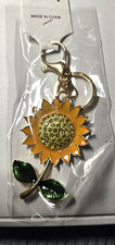 Keychain Bag Charm w/Multi Colored Sun Flower Free Rtns K-4