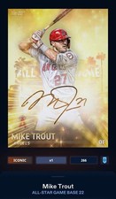 [DIGITAL CARD] TOPPS BUNT 2022 MIKE TROUT ICONIC ALL STAR GAME BASE GOLD SIG, LA