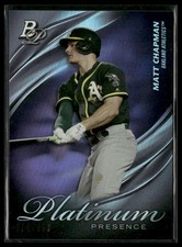 2019 Bowman Platinum #PP-4 Matt Chapman Platinum Presence Purple #/250