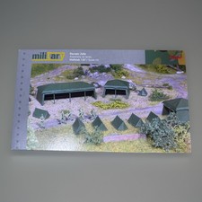 Herpa ARMY Military Tents Building Kit (7) Tents Green 1/87 HO Scale #745826