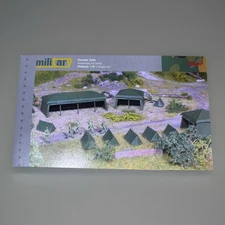 Herpa ARMY Military Tents Building Kit (7) Tents Green 1/87 HO Scale #745826