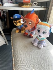 Paw Patrol 3 Zuma, Chase, Everest Stuffed Animals NWT