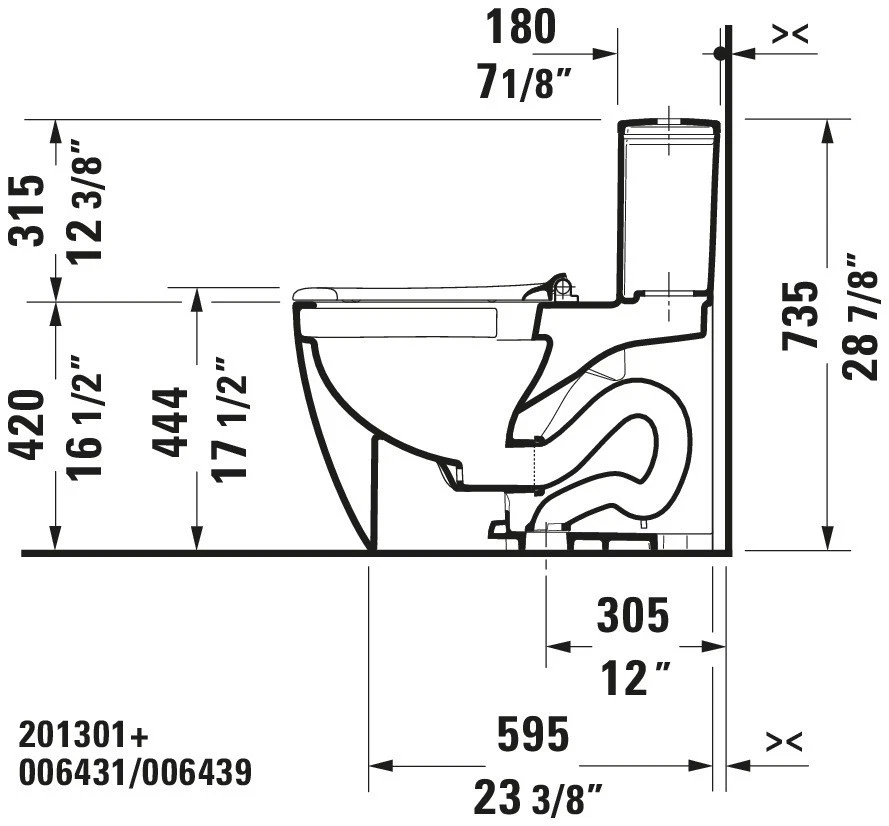 Anel de assento sanitário Duravit 006439 Starck 3 branco - Imagem 4 de 4