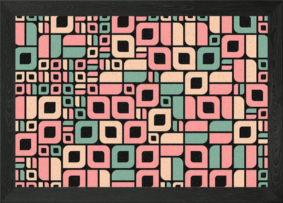 Geometrisches Muster gerahmtes Wandbild Poster Leinwanddruck Bild
