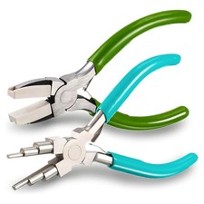 2 Pieces Jewelry Making Tool 6 in 1 Jewelry Pliers Wire Bending Pliers for1363