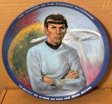 1986 HAMILTON COLLECTION STAR TREK MR SPOCK-SCIENCE OFFICER NUMBERED PLATE w/COA