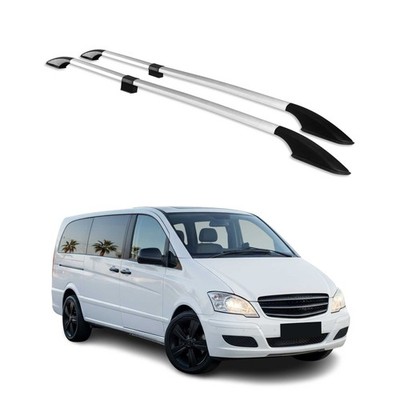 Dachreling Dachträger für Mercedes Vito W639 W447 2003-2026 L2 Mittel Alu Grau