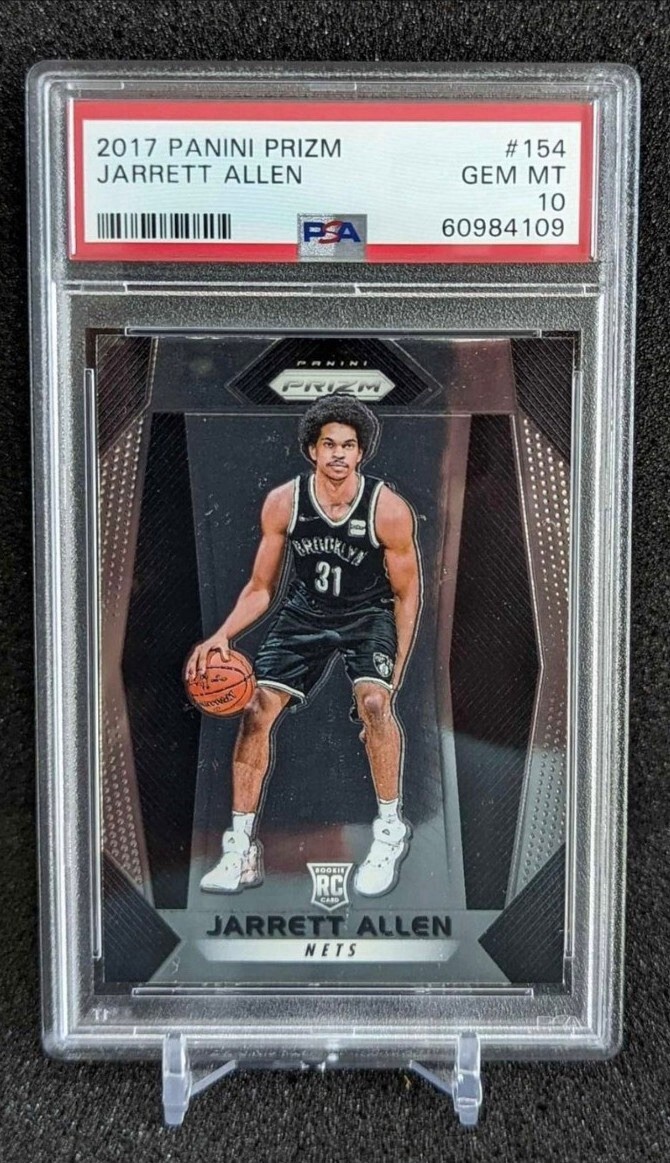 2017 PANINI PRIZM #154 JARRETT ALLEN PSA 10 GEM MINT (RC)