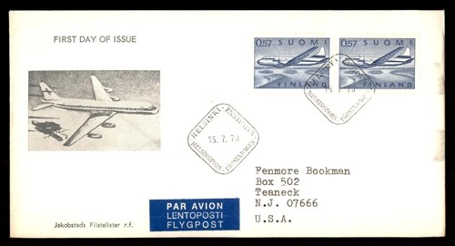 Mayfairstamps Finland FDC 1970 Airplane Pair First Day Cover aaw_81609