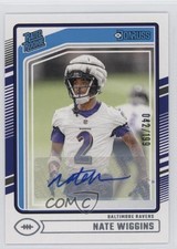 2024 Panini Donruss Rated Rookie Auto /199 Nate Wiggins #391 Auto 1oa8