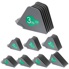 8pcs 3 Inches Hair Clipper Guards,Gray Combs Guides,1 gray