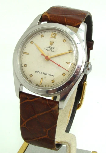 VINTAGE ROLEX 34mm MEN's OYSTER REF. 6082 w/17 JEWEL MANUAL WIND WATCH c.1952