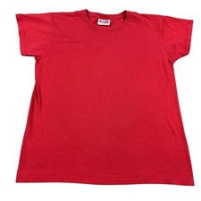 Nascar Chase Authentics Shirt Mens Medium Red 100% Cotton Short Sleeve Blank