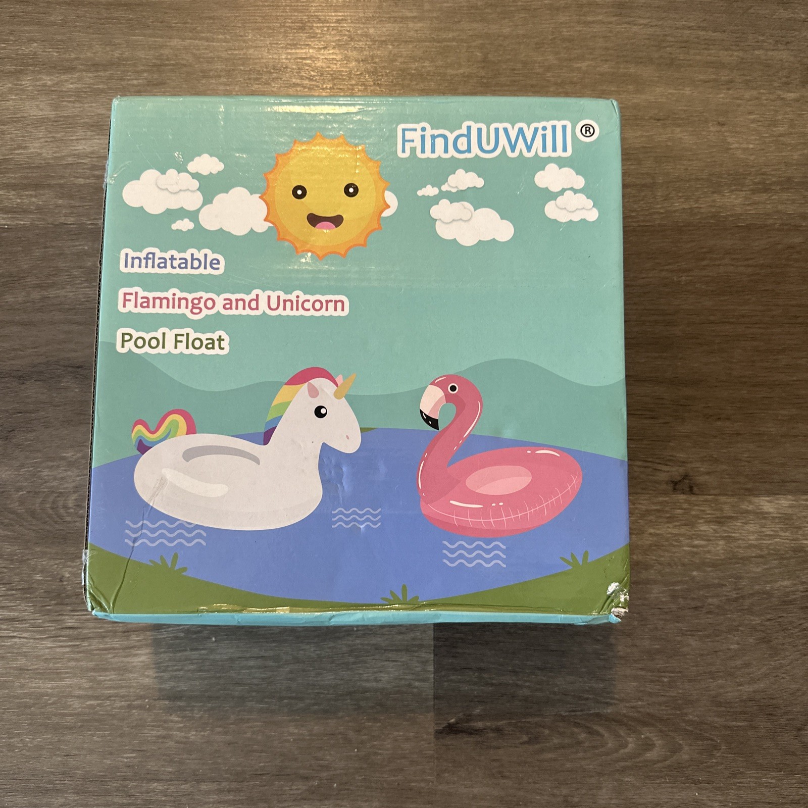 Inflatable Large 57'' Unicorn Pool Float and 46'' Flamingo Pool Floaties