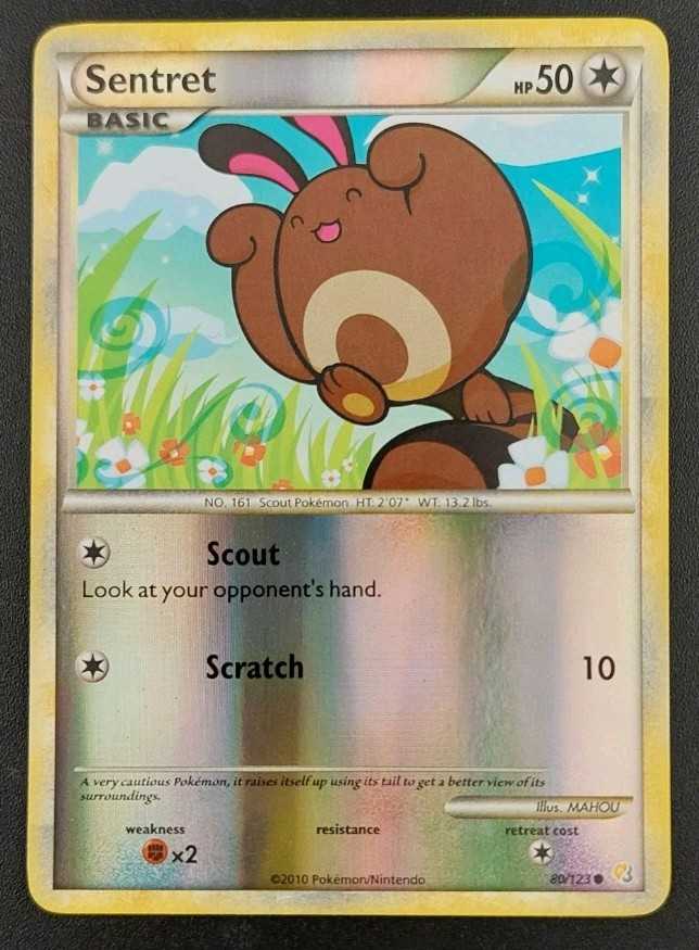 Sentret 80/123 Heartgold & Soulsilver Reverse Holo NM-M