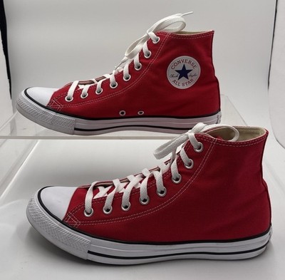 Converse Chuck Taylor All Star High Top Red Unisex Men 10 Women 12