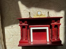 Mahogany Dollhouse Fireplace