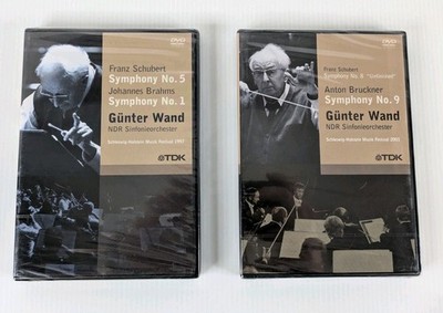 Gunter Wand Symphonies DVD Lot Of 2 - TDK - New / Sealed