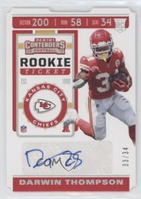 2019 Panini Contenders Rookie Ticket Stub 33/34 Darwin Thompson #184 Auto 0e3p