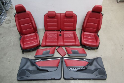Lederausstattung Sitze Rückbank Leder ROT VW Golf Cabrio 1.6 TDI Bj 2012 5K
