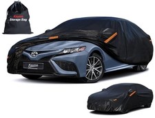 7 Layers Heavy Duty Car Cover A2 3XL Fit Sedan-Length 186" To 193" PE-Black