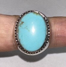 Vintage 925 Sterling Silver Turquoise Ring