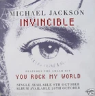MICHAEL JACKSON "INVINCIBLE" AUSTRALIA PROMO POSTER: FEATURES YOU ROCK MY WORLD