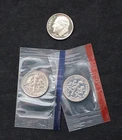 1987 P D S Roosevelt S-Proof Dime UNC P D US Mint Cello Lot