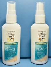  NEW AT THE BEACH  2PK  TRAVEL SUNSCREEN  Bath  Body Works  SHIPS FREE 