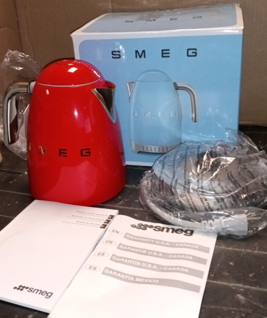 Smeg KLF02RDUS 50's Retro Style Aesthetic Electric Tea Kettle. eBay