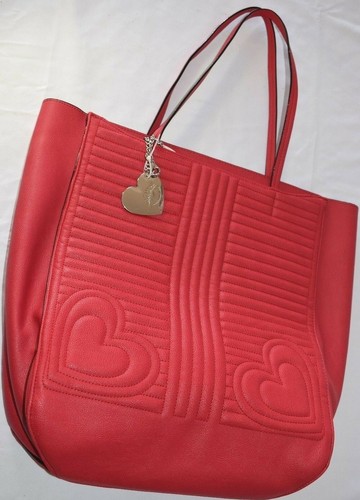 betsey johnson red heart purse