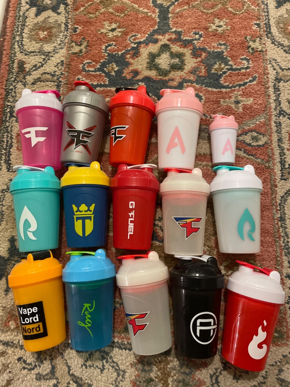 RARE FAZE GFUEL SHAKER CUPS! (Lot Of 15 Shakers) Gfuel Energy / Gamma