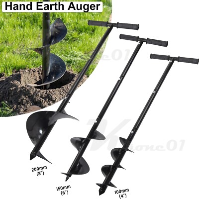 Erdbohrer Handerdbohrer Erdlochbohrer Brunnenbohrer Pfahlbohrer Pflanzbohrer
