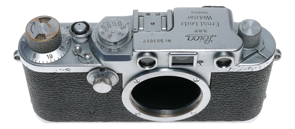 JUST SERVICED Leica IIIf LTM 35mm rangefinder 3F chrome film camera ...