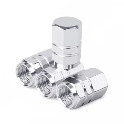 Ventil Staubkappen Silber für Toyota Aqua Auris Aygo IQ Prius Yaris