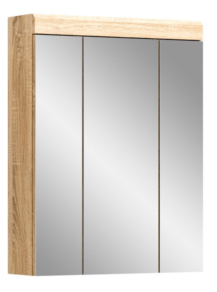 Xonox.Home Spiegelschrank Badspiegel Badschrank Lambada Sonoma Eiche 60X79X18 Cm-image