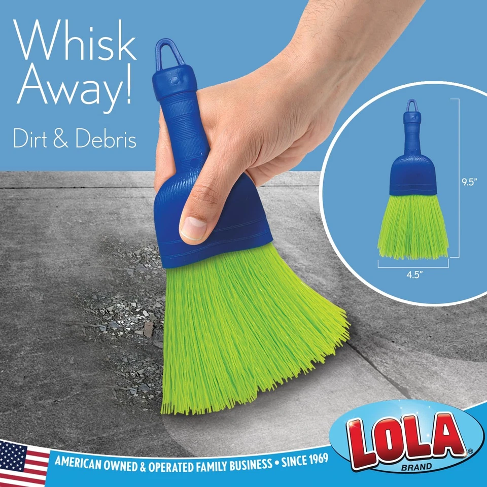 Lola Products Whisk Broom, Hand Brush, Durable Bristles, Whisks Away Dirt & Debr - Image 2 of 4