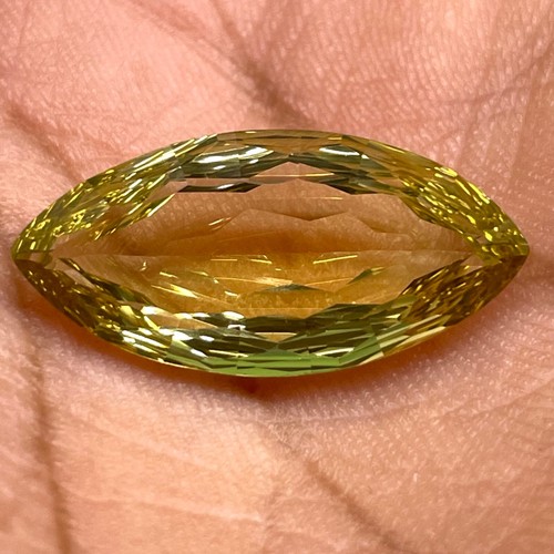 VVS 11.70 Cts Natural Lemon Citrine Quartz Marquise Custom Cut Loose Gemstone - Picture 13 of 20