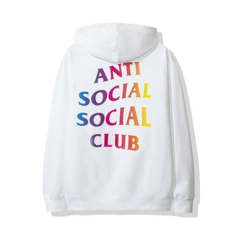 DS New Anti social social Club More hate more love Hoodie M white