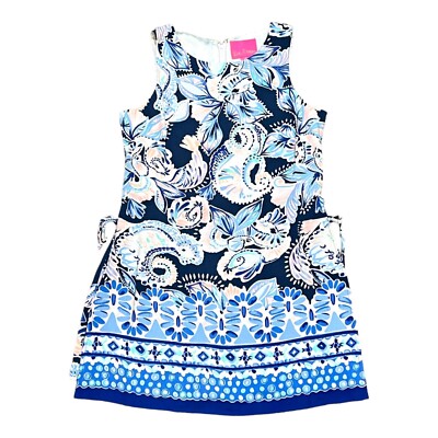 Lilly Pulitzer Donna Romper High Tide Navy Holy Flockamolie Size 2 Blue Summer