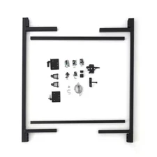36-60 in. Gate Frame Kit Adjust-A-Gate Steel Hardware Pack Frame Bars Latch Set