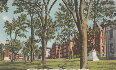 Front Campus, Brown University, Providence, Rhode Island Vintage Souvenir Post