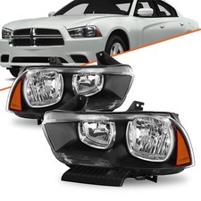 For 2011-2014 Dodge Charger Headlights Halogen Pair Headlamps Lhrh 11-14 For 2011-2014 Dodge Charger Headlights Halogen Pair Headlamps Lhrh 11-14