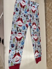 NEW Hanna Andersson Kids Size 4 Santa Claus Christmas Pajama Pants