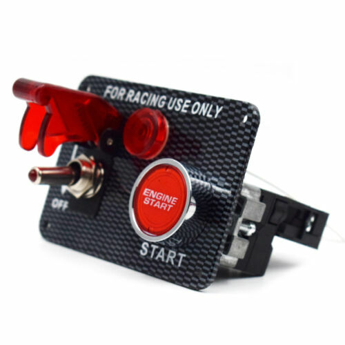 12V Racing Car Engine Start Push Button Toggle Ignition Switch Panel Excellent - Picture 3 of 11